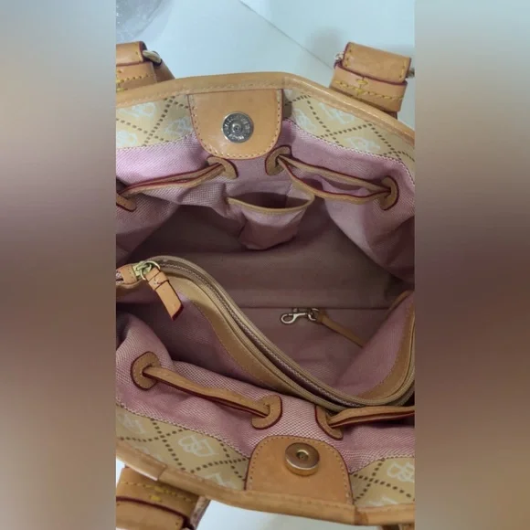 Dooney & Burke Patchwork Tote/Shoulder Bag - Picture 15 of 16